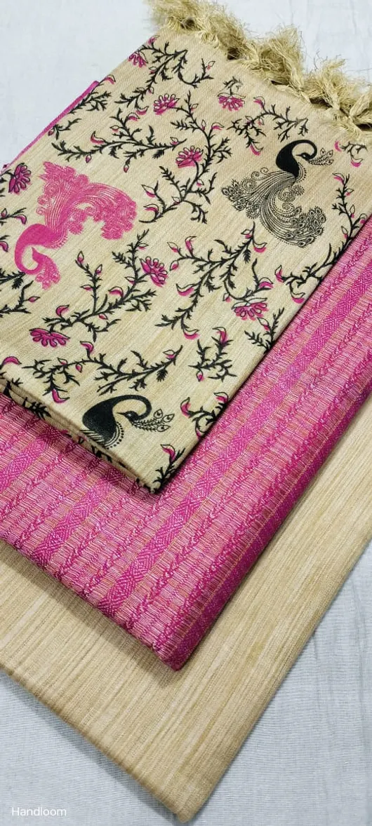 Khadi Cotton Dupion Weaving Dress Materials